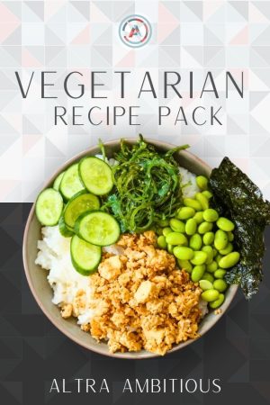 Vegetarian Recipe Pack Cover page